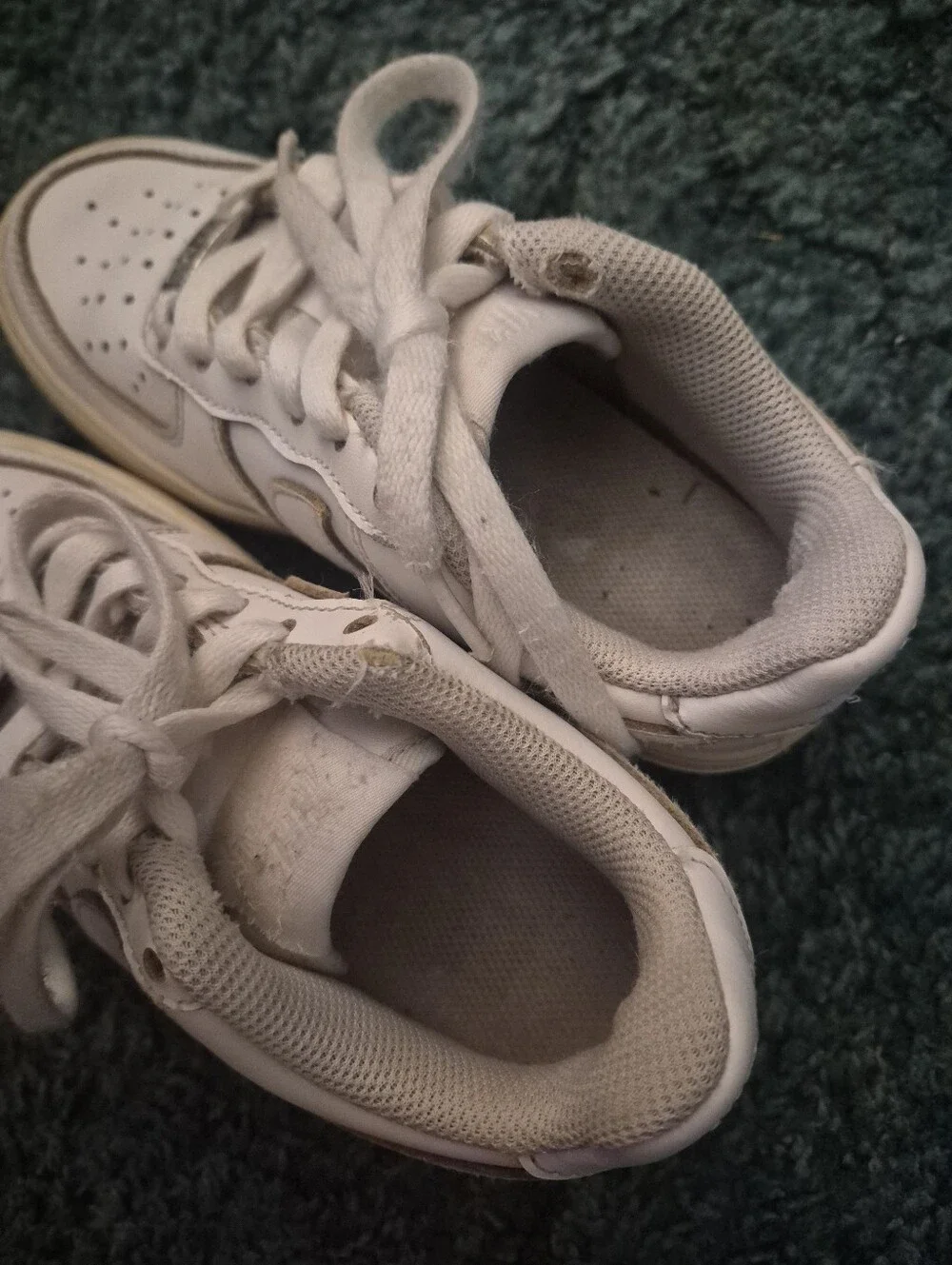 Nike Air Force white discoloration