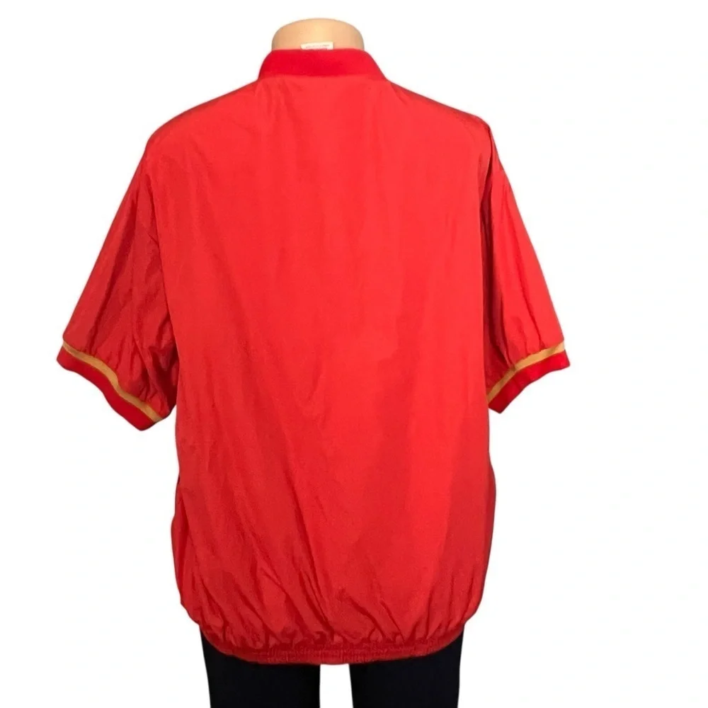 Nike NBA Hoops  Basketball Red Shirt Jacket Short Sleeve