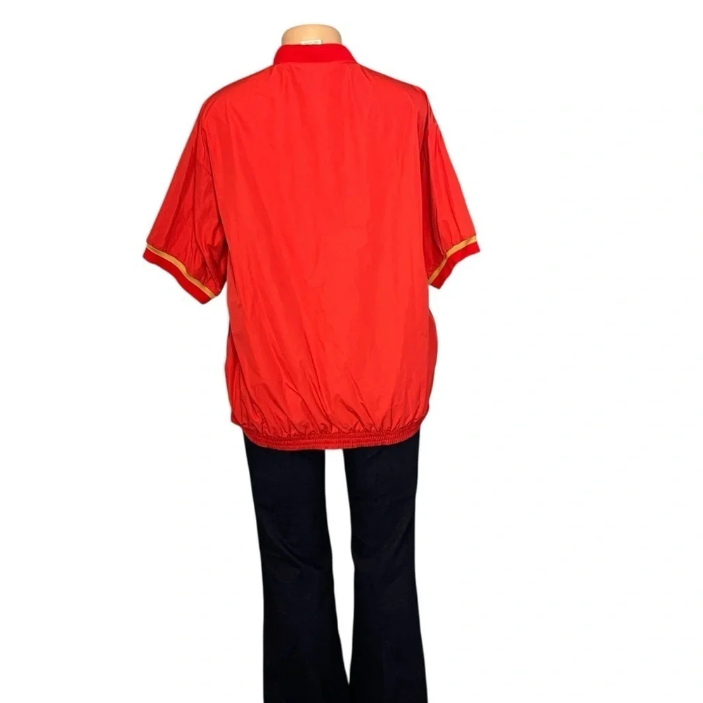 Nike NBA Hoops  Basketball Red Shirt Jacket Short Sleeve