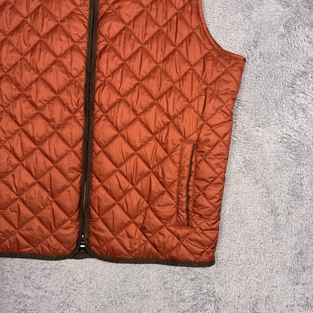 Peter Millar Essex Vest Mens L Suede Diamond Quilted Travel Wind Water Proof