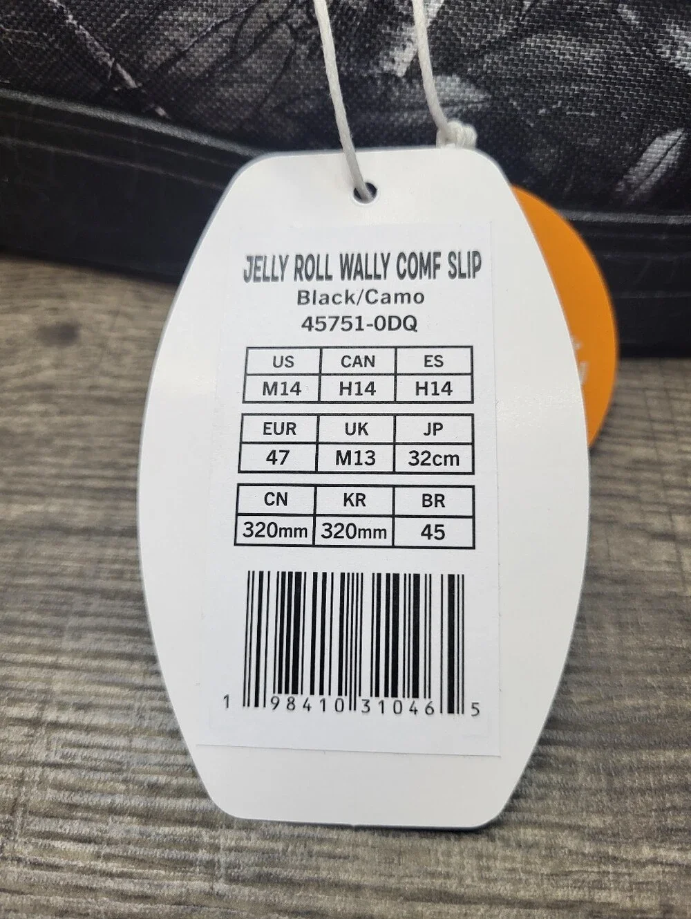 Hey Dude Jelly Roll Limted Edition Wally Comf Slip-On Black Camo Men US 14 New