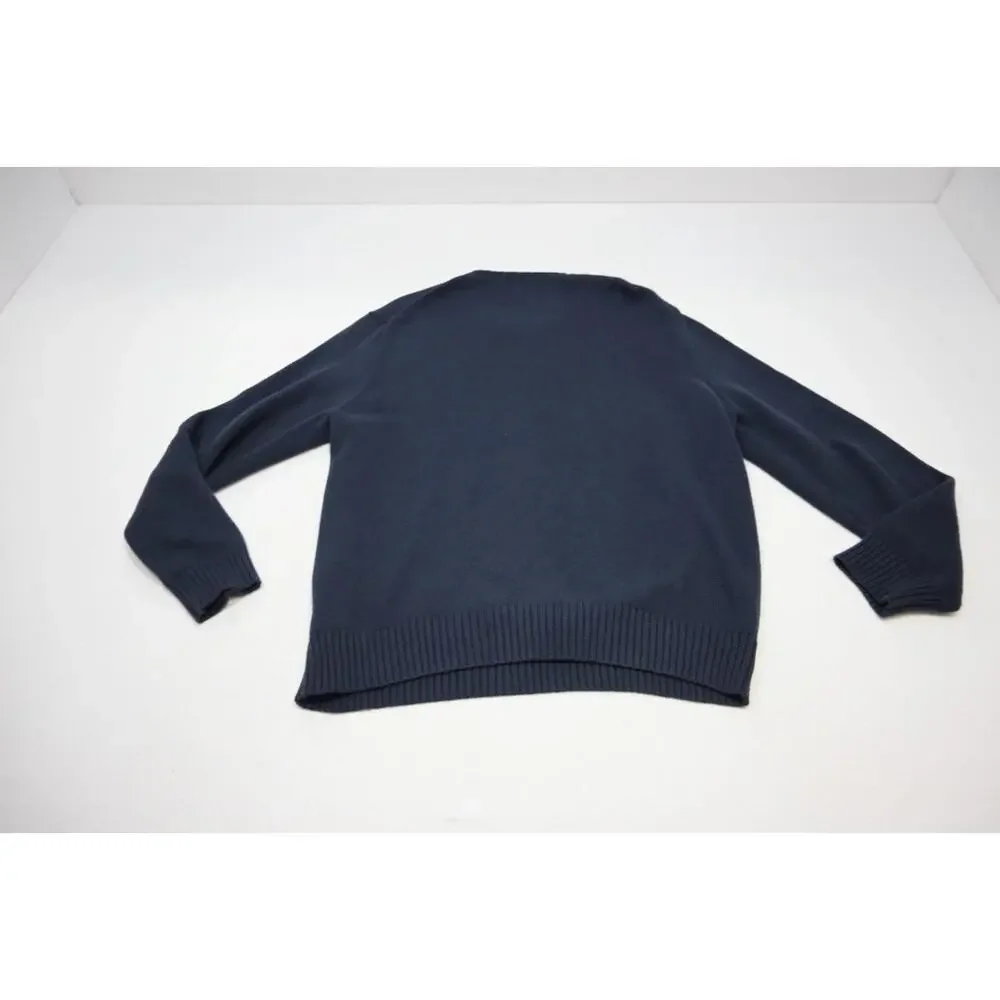 Polo Ralph Lauren Dark‎ Blue Knitted Sweater Long Sleeve Pullover Mens Size XL