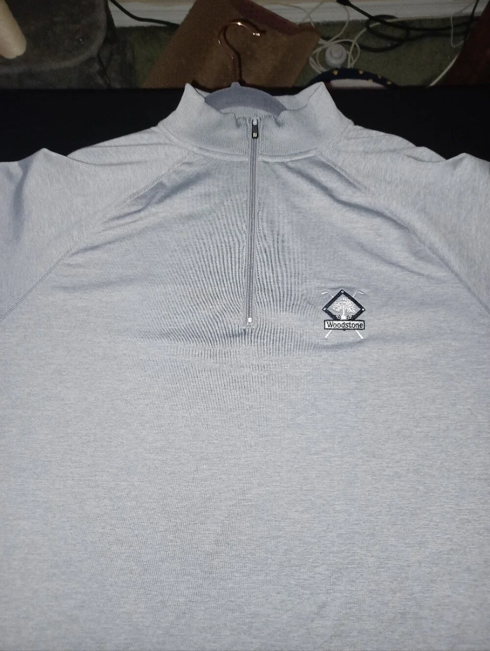 FootJoy 1/4 Zip Pullover Silver Gray Color Size Large Pristine Like New Lg