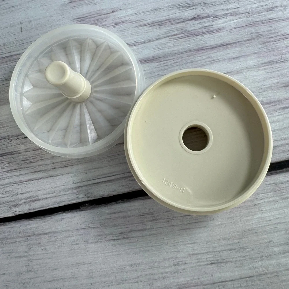 Tupperware Salad Dressing Cruet 1246-15 Vintage 70s Almond Oil Vinegar Dispenser