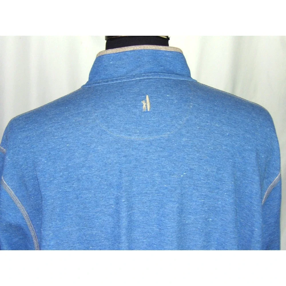 johnnie-O Reversible Light Weight Collared 1/4 Zip Knit Sweater Men's XXL