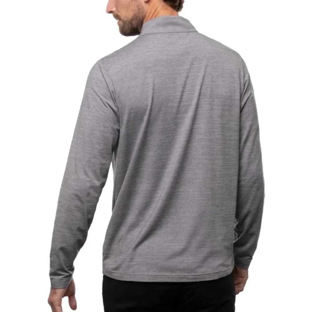 Travis Mathew Quarter Zip Grey Golf Pullover