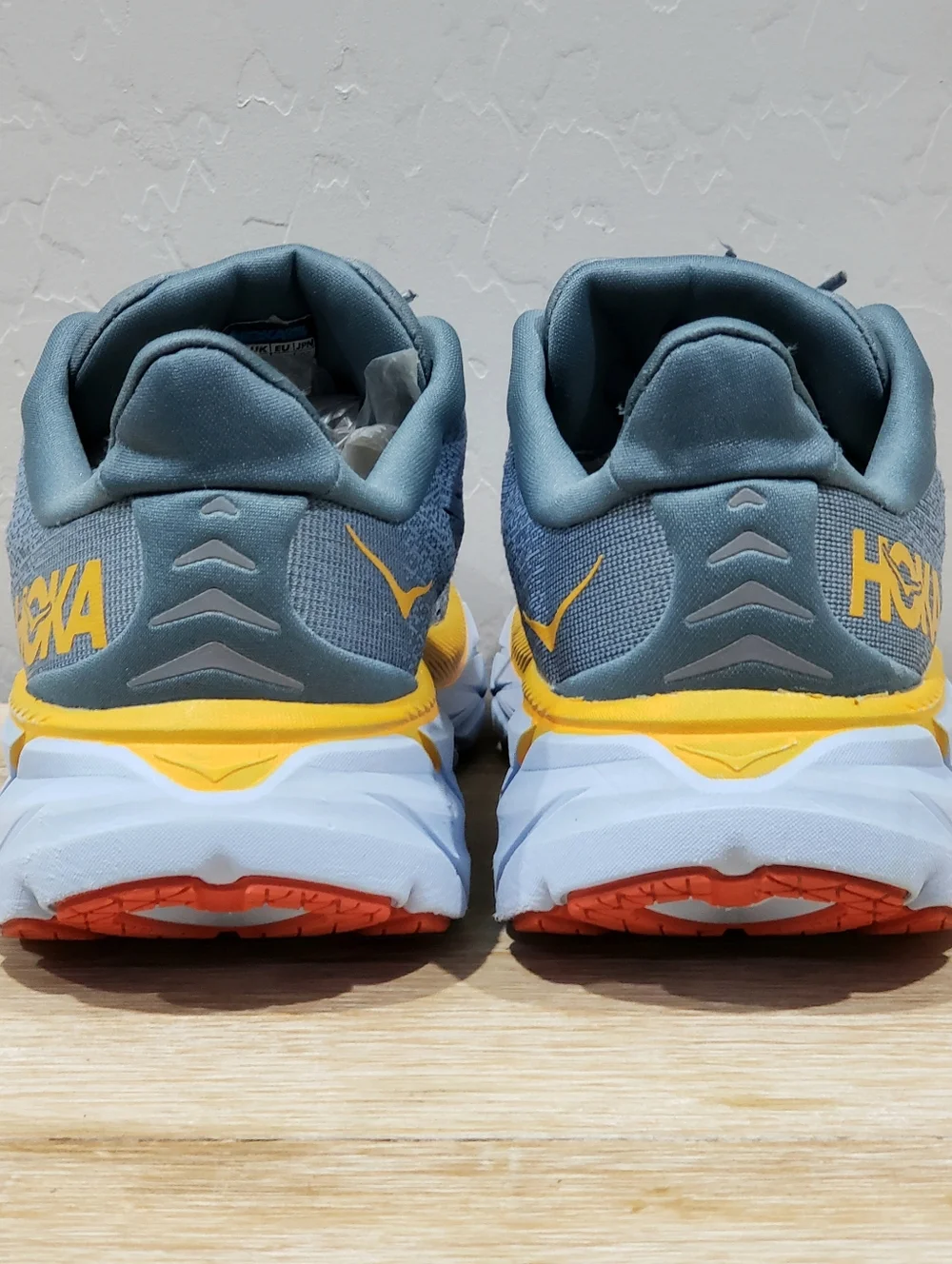 HOKA ONE ONE Men's Clifton 8 Running Shoes (8D/9.5W Women's) Blue Fog/Plein Air
