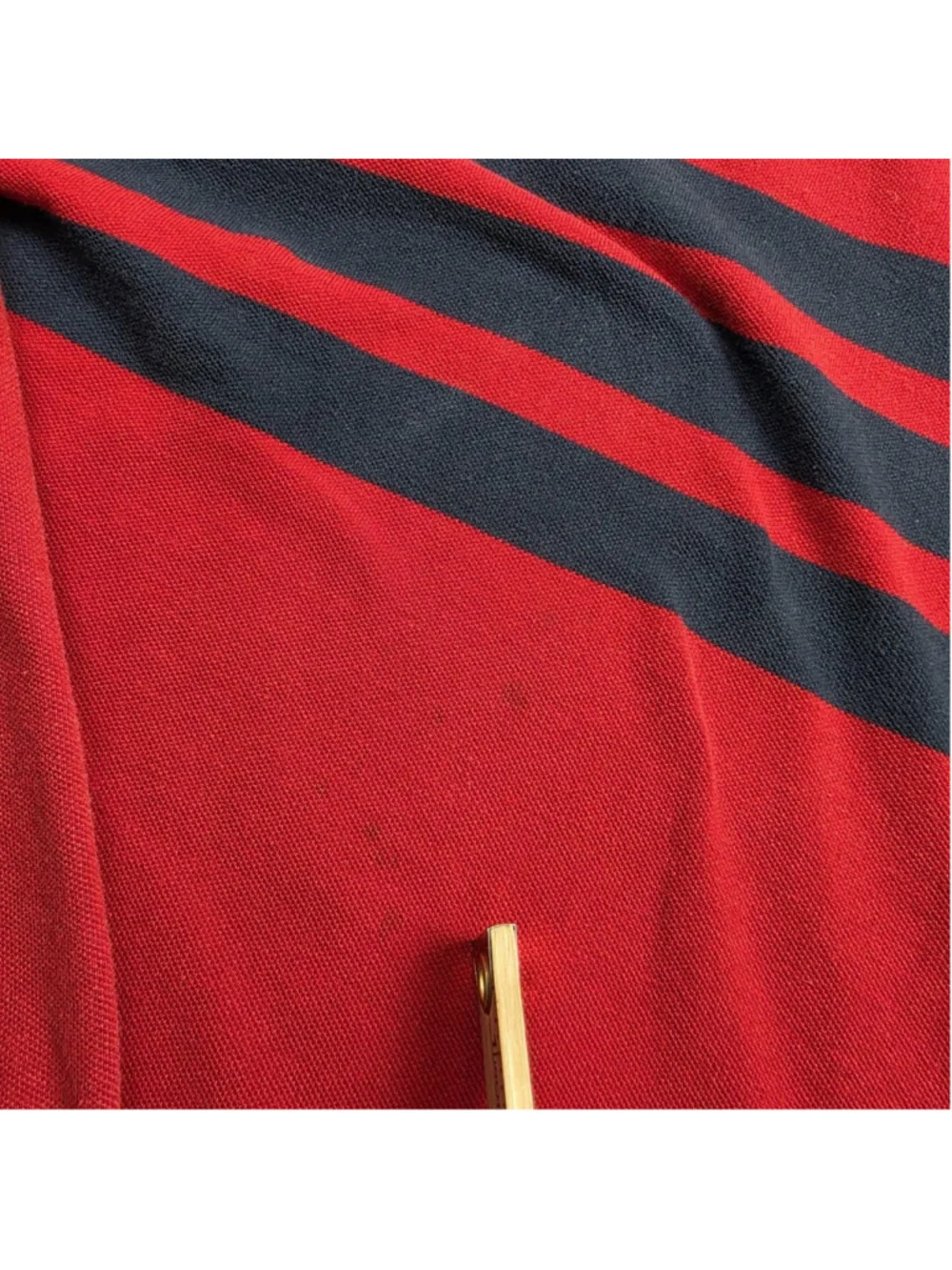 Vintage Polo Ralph Lauren USA Turtleneck Shirt Men’s XL Red Striped Cotton Logo