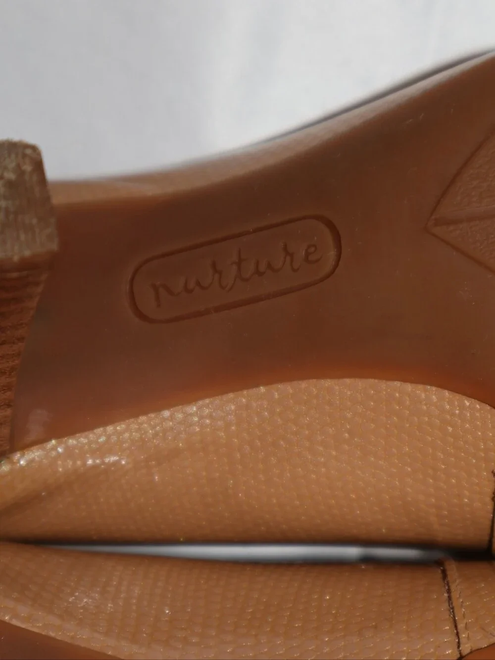 Nurture Marjorrie Tan Snakeskin-Embossed Leather Pumps. 7.5M