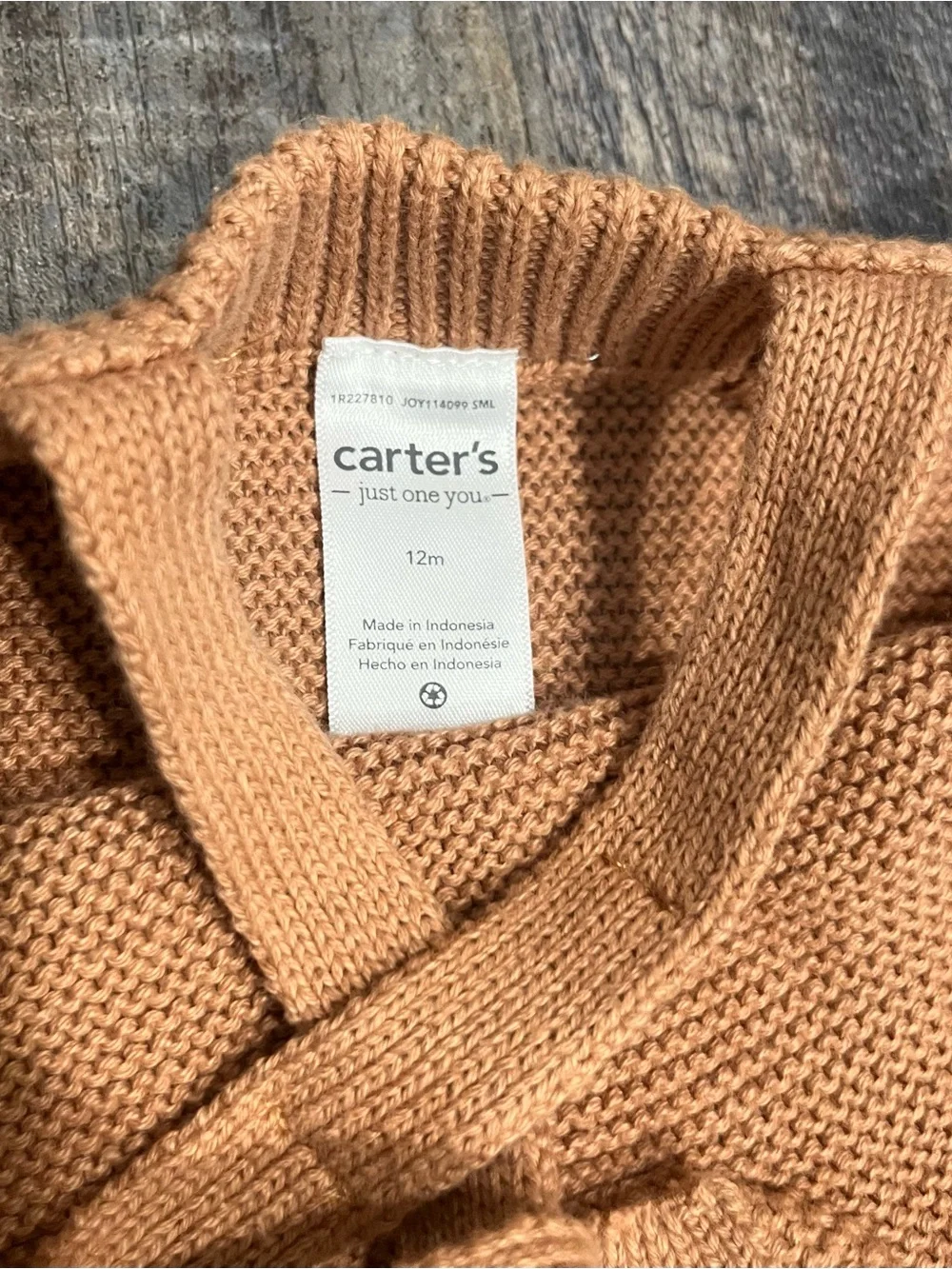 Carters cozy light brown