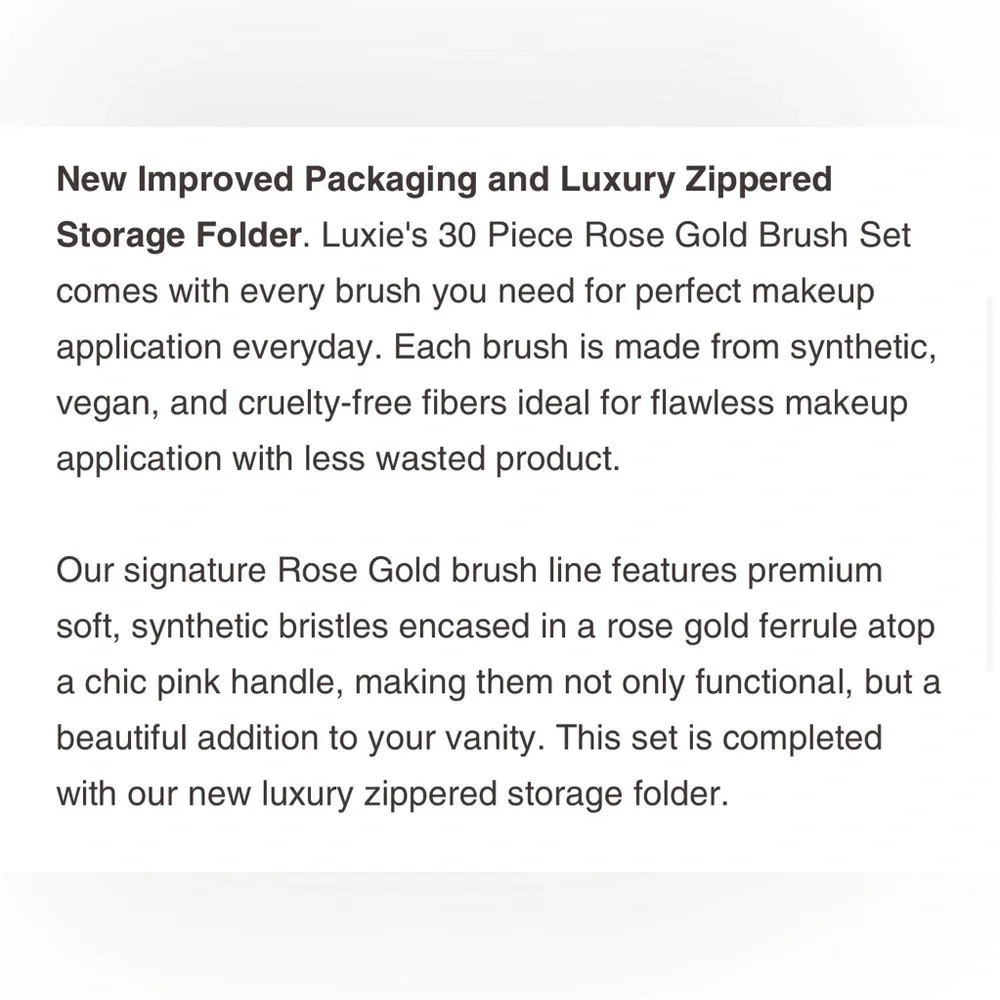 Luxie 30 piece