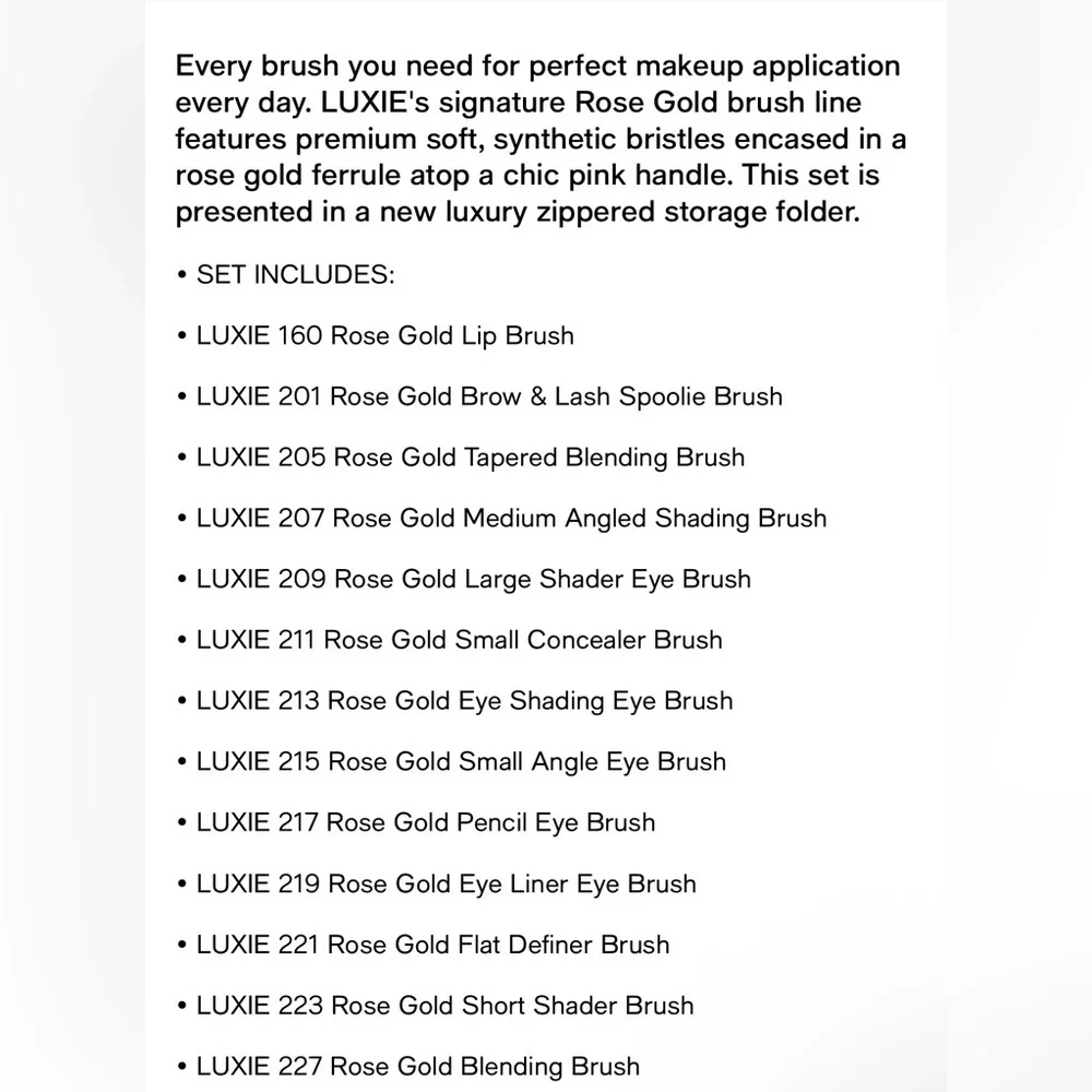Luxie 30 piece