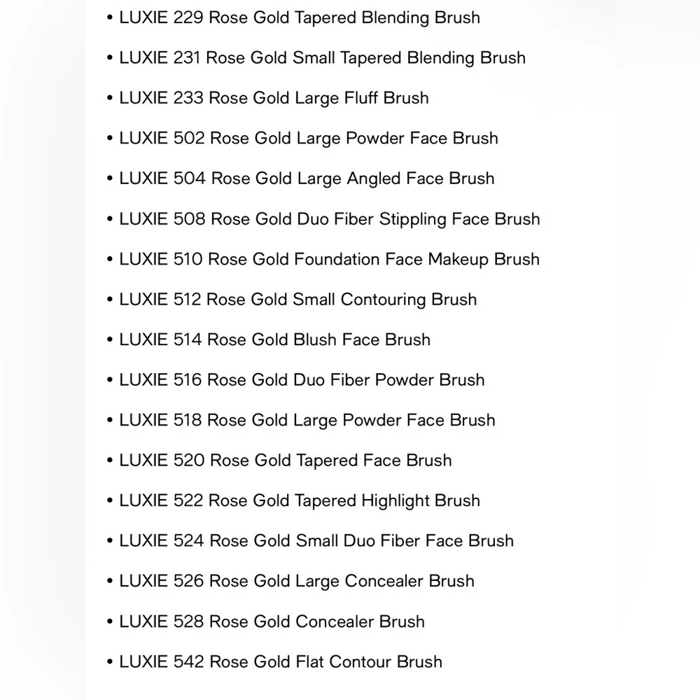 Luxie 30 piece