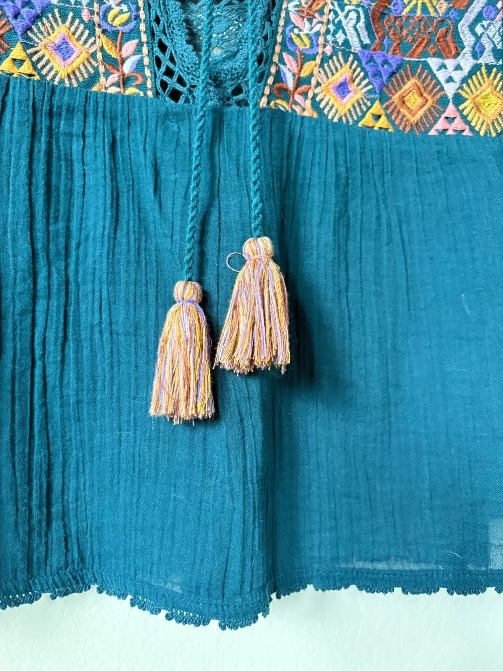 Free People teal sleeveless