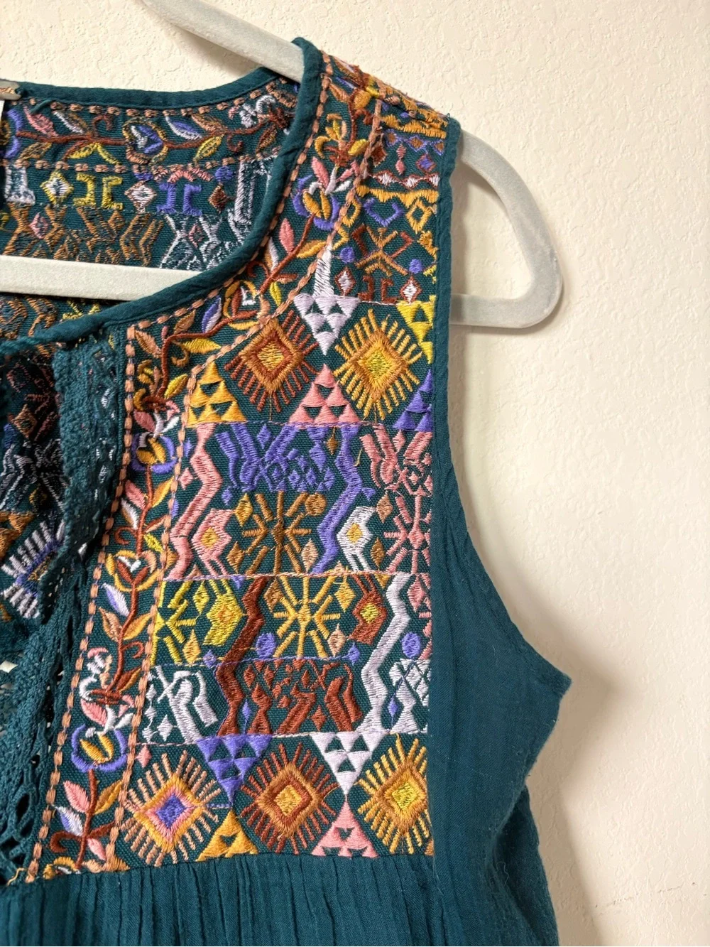 Free People teal sleeveless