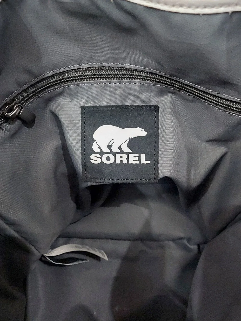 Sorel leather backpack