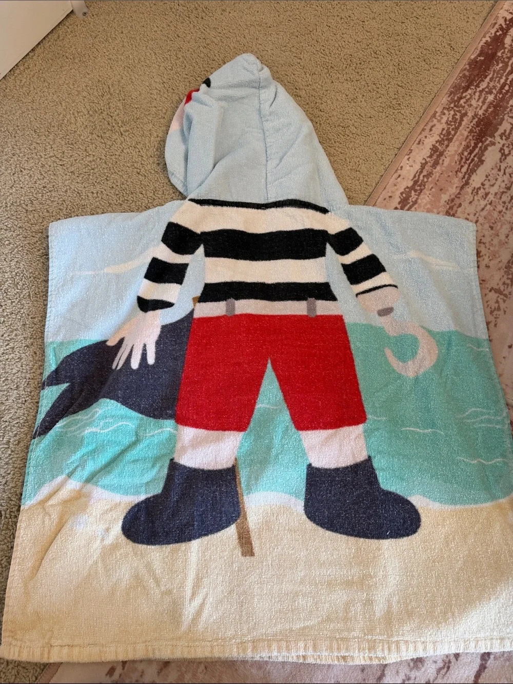 Pirate swimming towel for toddler