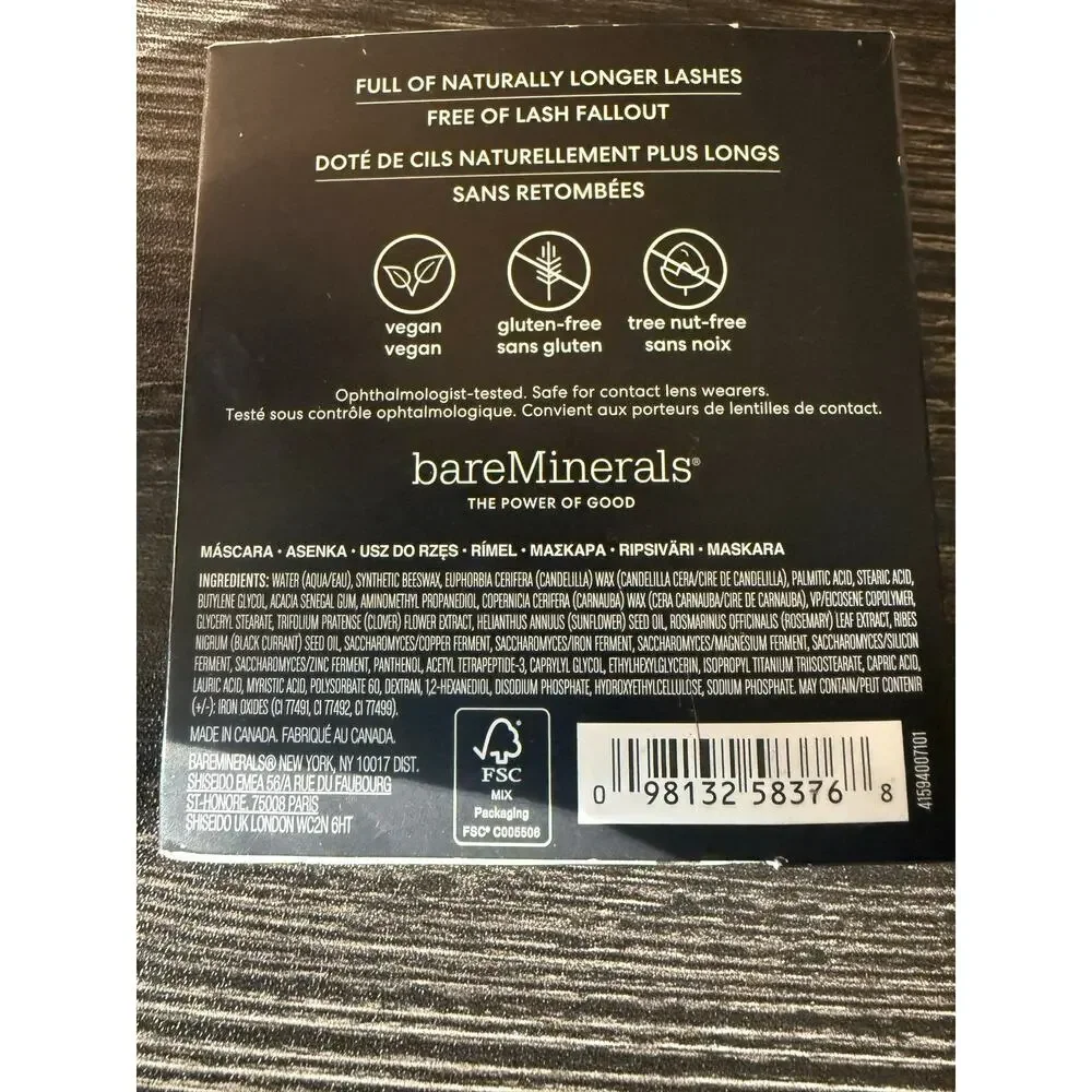 bareMinerals vegan gluten