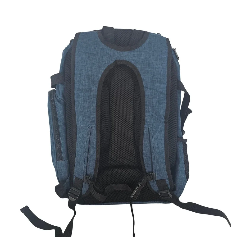 MIER Large Basket Ball  Backpack Laptop Compartment Heather Blue 40 L