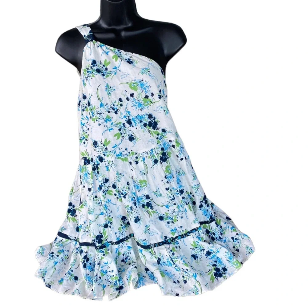 Free People All Mine Ivory floral mini dress size small