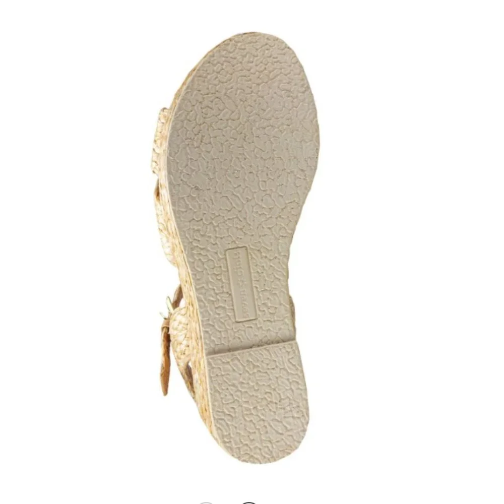 Seven Dials Virginia Espadrille Natural Beige Raffia Woven 7M NIB MSRP $65 New