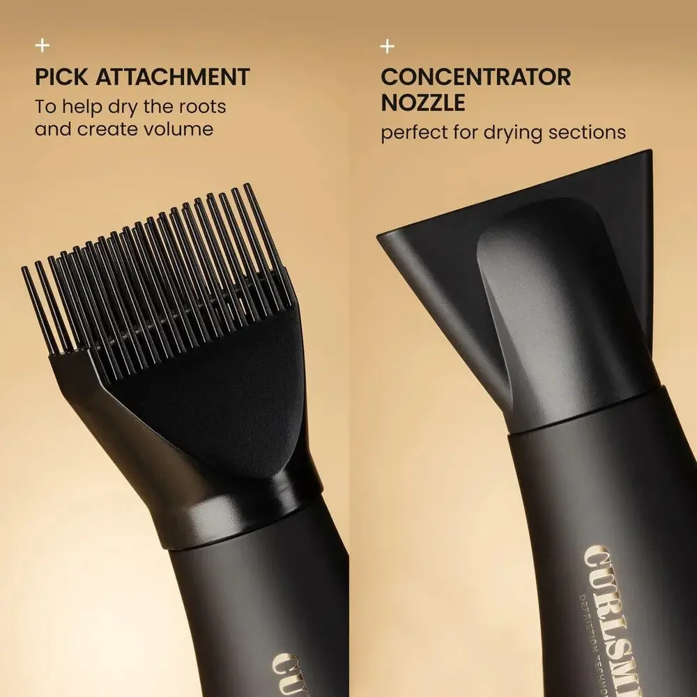 Curlsmith De-Frizzion Hair Dryer Attachment Bundle OEM Diffuser Pick