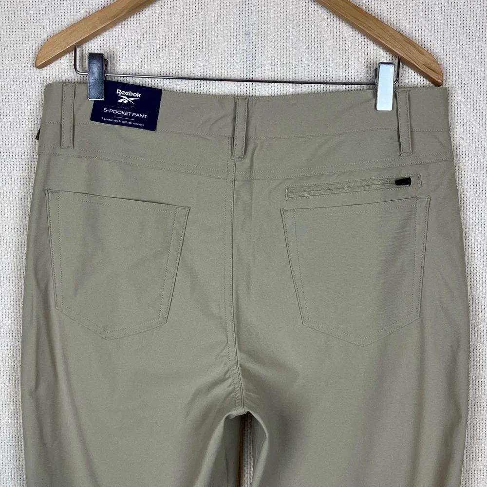 Reebok 5-Pocket 34x30 Voyager Beige Golf Pants Men's NWT