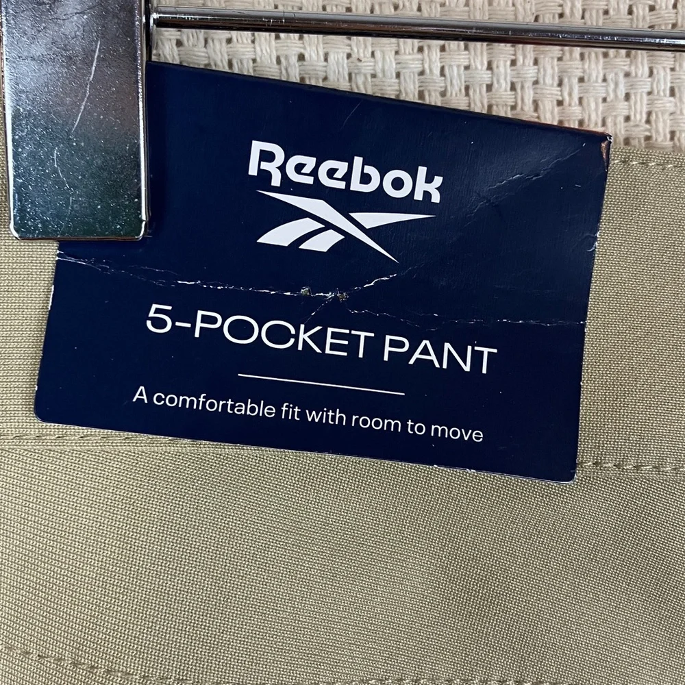 Reebok 5-Pocket 34x30 Voyager Beige Golf Pants Men's NWT