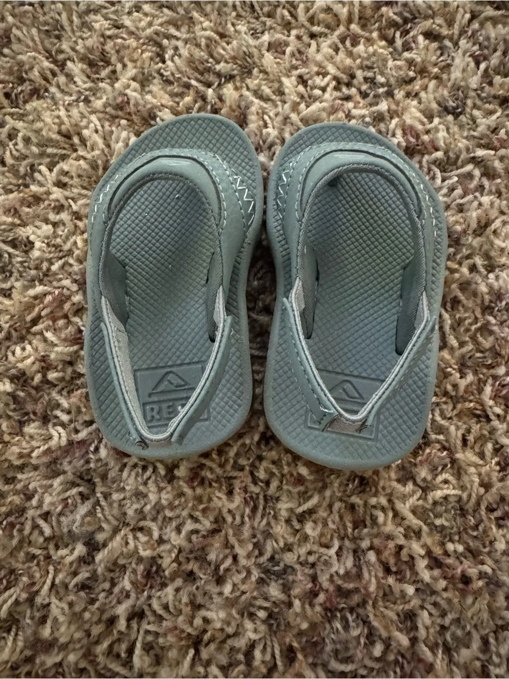 Reef Toddler Light Gray Flip Flop Sandals