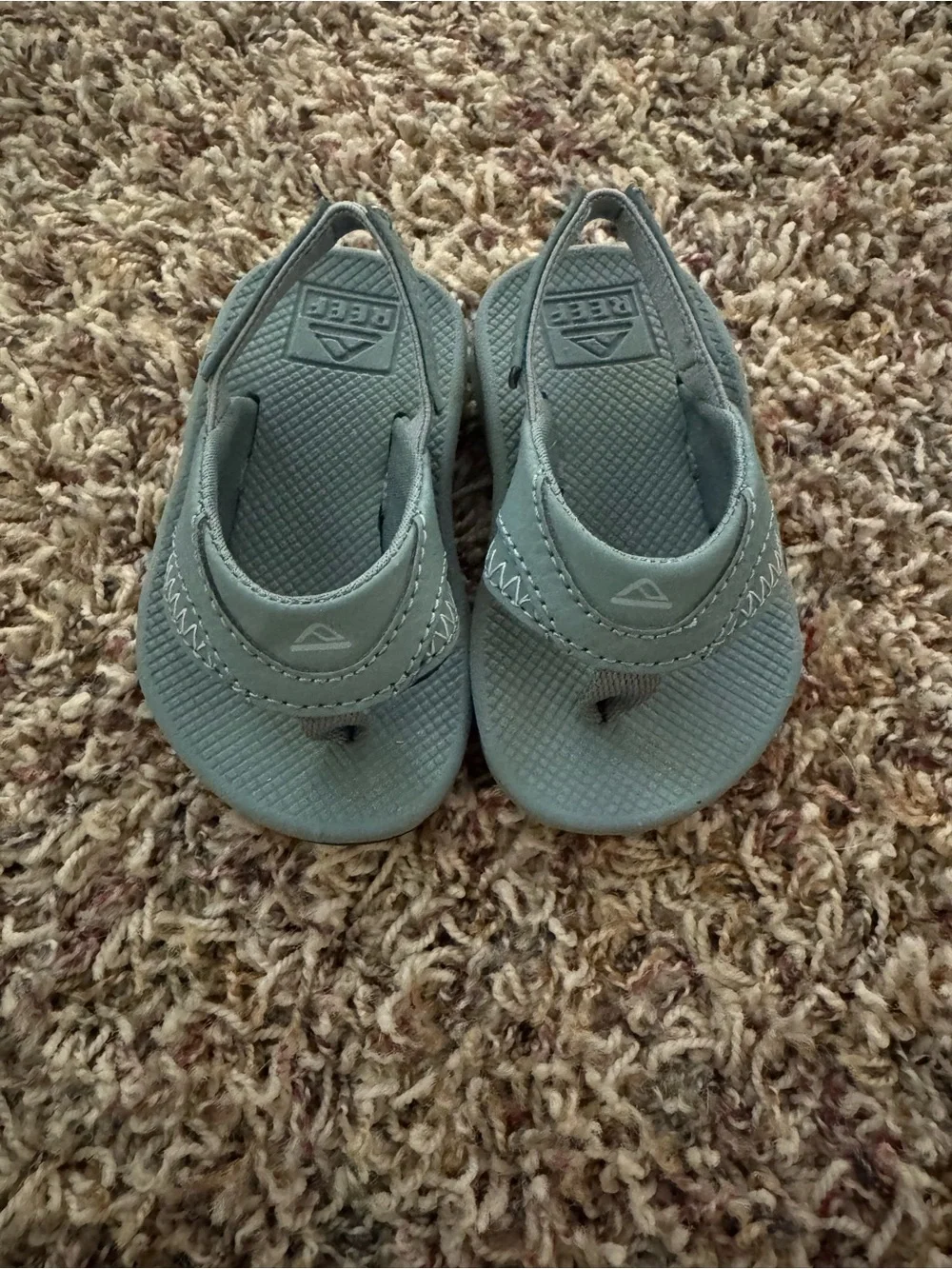Reef Toddler Light Gray Flip Flop Sandals