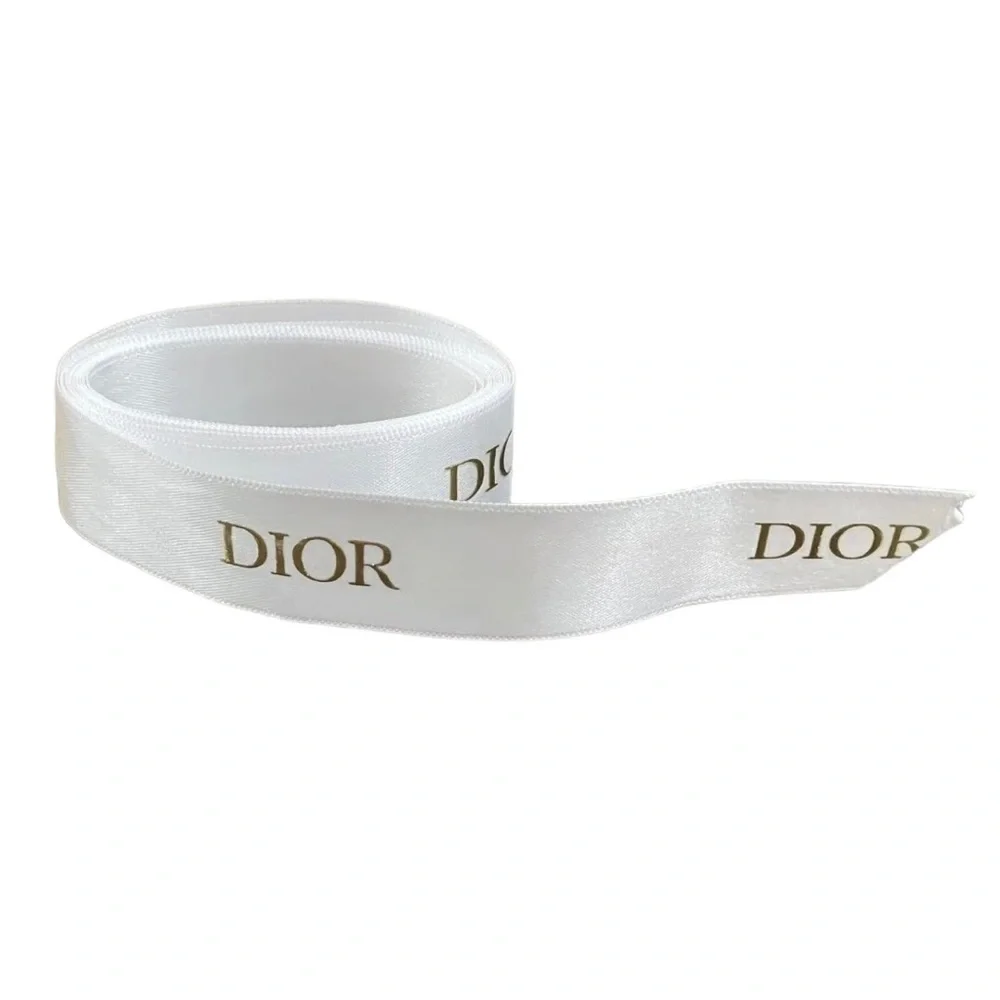 Dior white satin