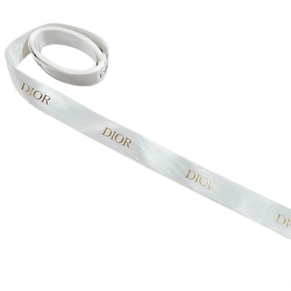 Dior white satin