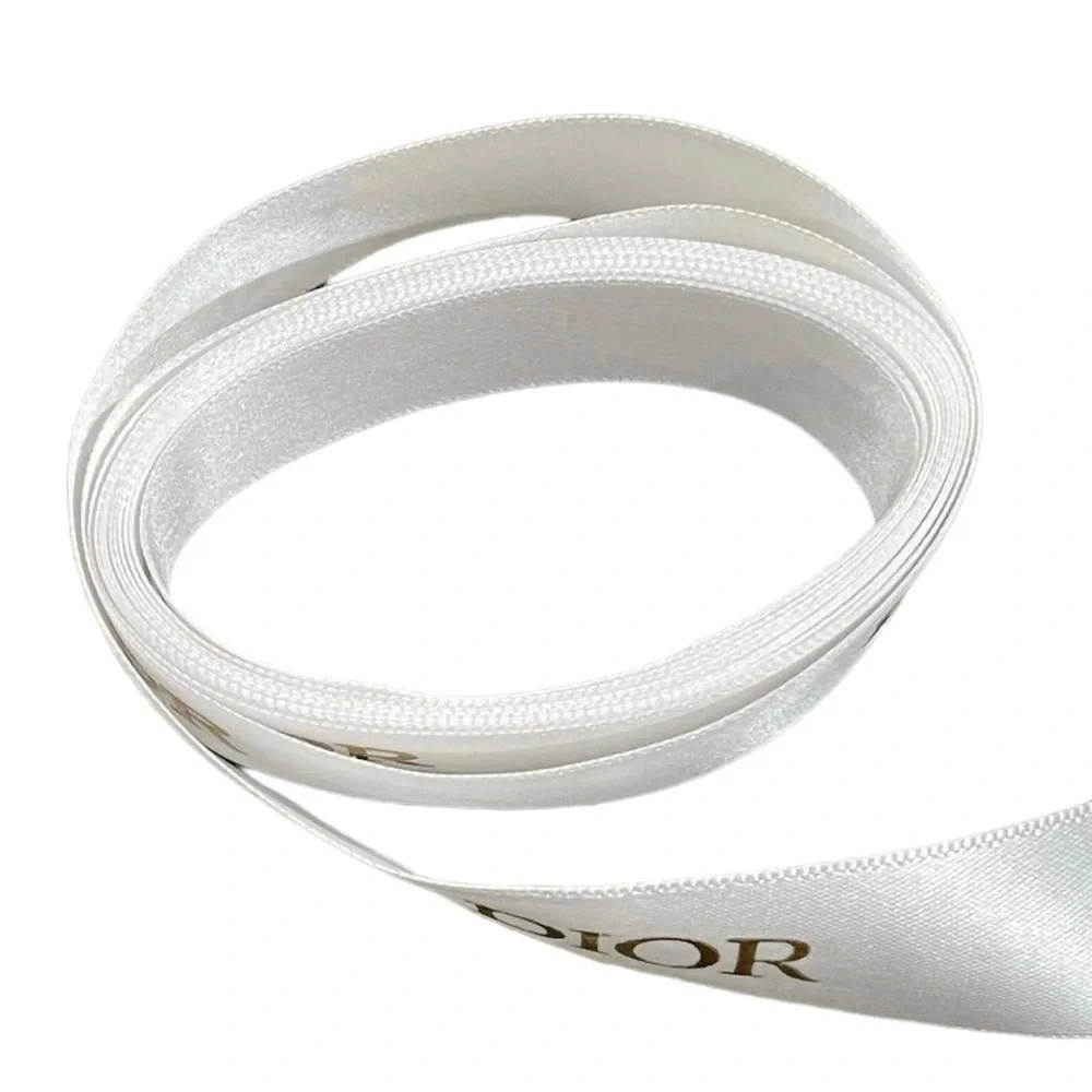 Dior white satin
