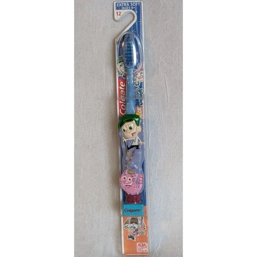 NOS Nickelodeon Toothbrush Fairly Odd Parents Soft Colgate Kids 2004 Sealed Y2K