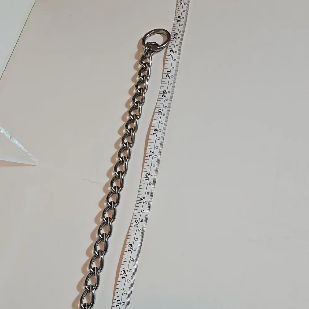 Heavy‑Duty Metal Dog Training Chain Collar • 23” • Large/XL Dogs • Like New