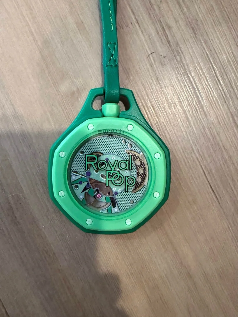 Swatch Green Royal Pop Octagonal Pendant Watch