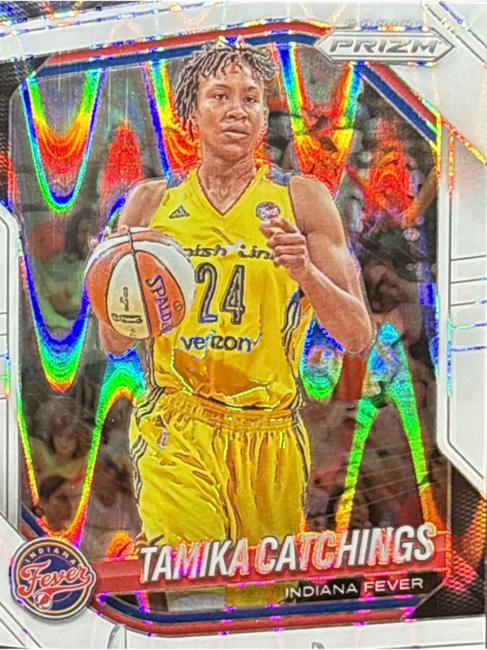 Panini Prizm Tamika Catchings Indiana Fever Basketball Card - refractor