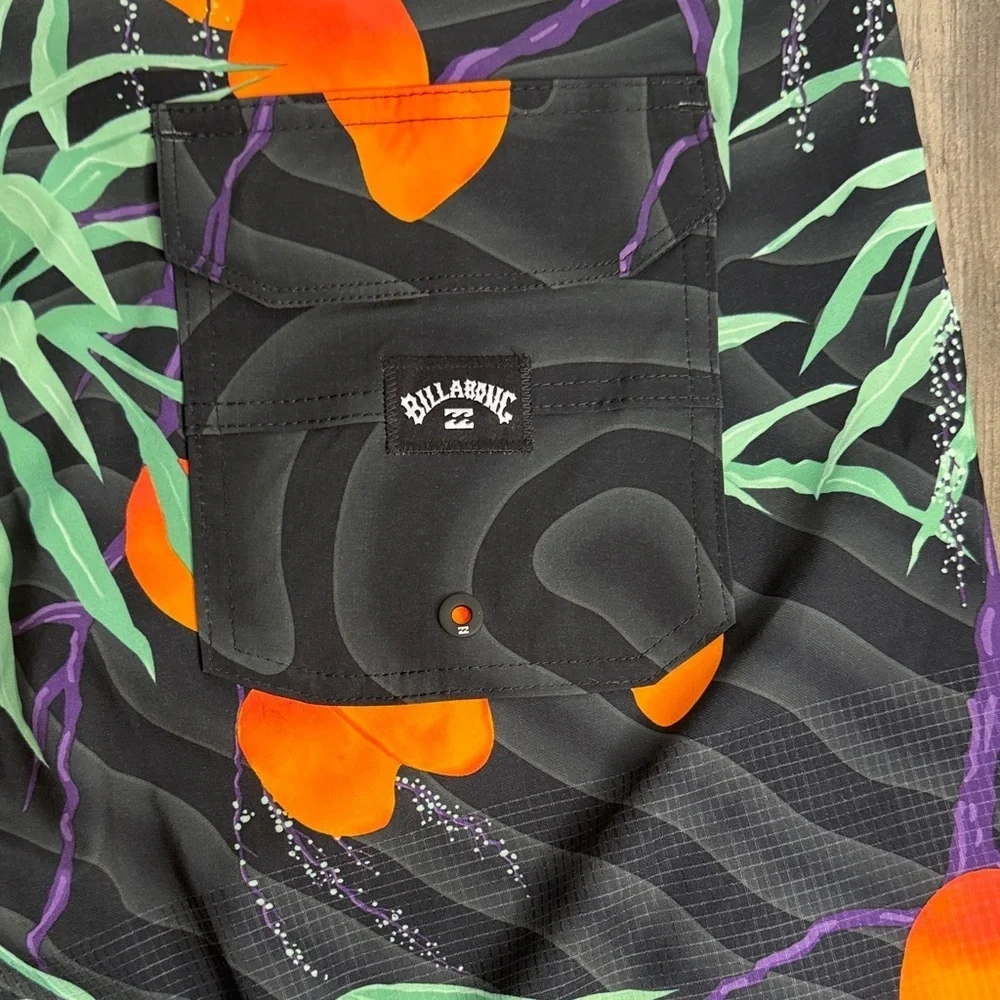 Billabong orange green summer