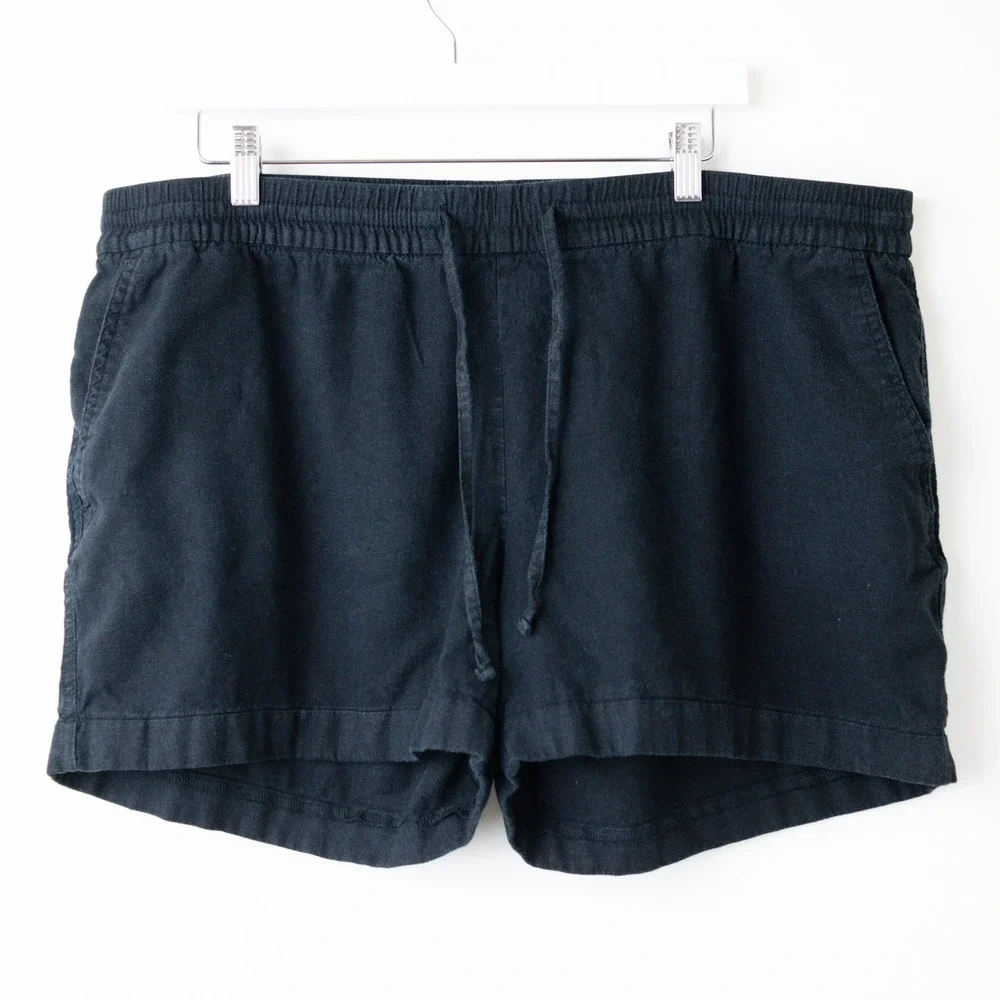 Old Navy Mid-Rise Cuffed Linen-Blend 4