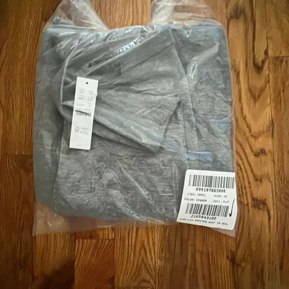 J. Crew Cosmo sweater pant in merino wool Heather Graphite NWT Size XS