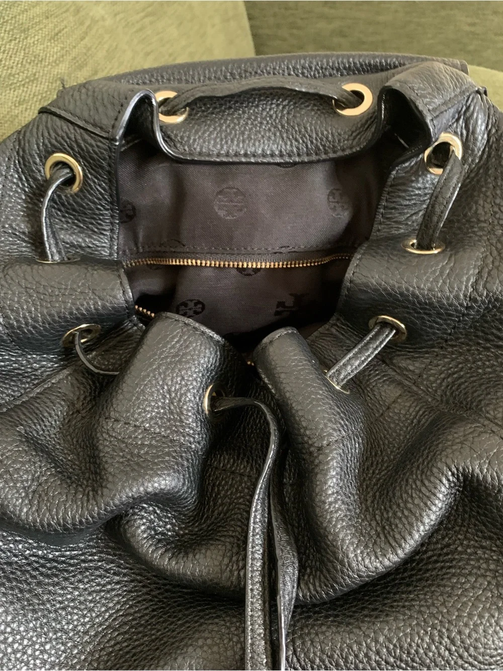 Tory Burch flap straps