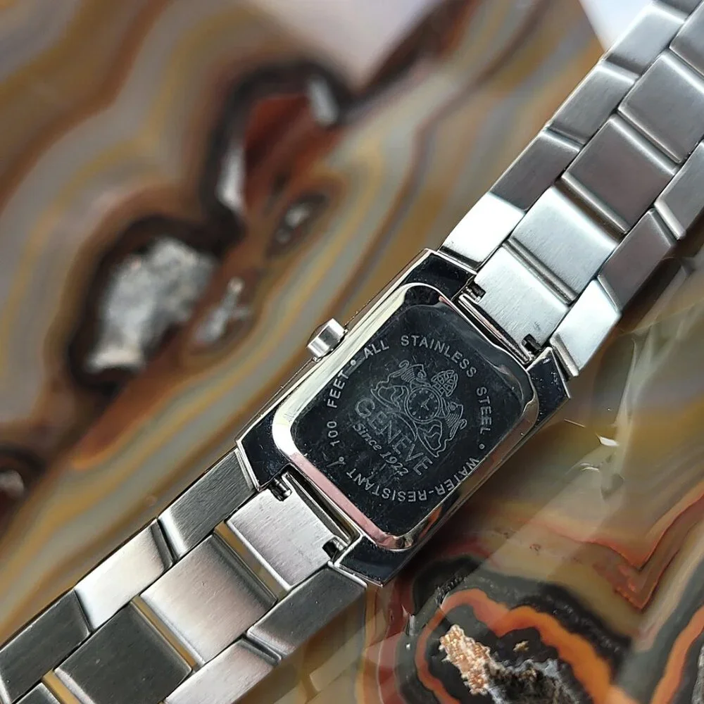 Geneve polished watches black