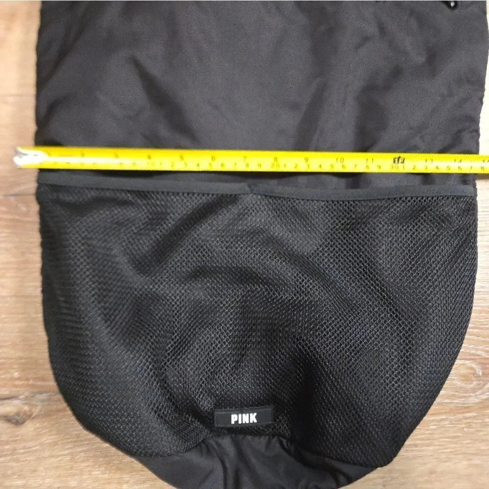 PINK Victoria's Secret Black Backpack Sleek Minimalist Design