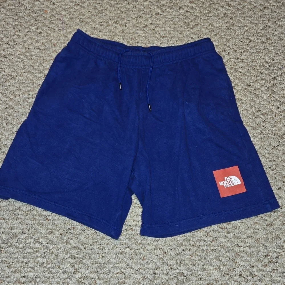 The North Face Men's Never Stop Short Bolt Blue Fleece Shorts Size Medium