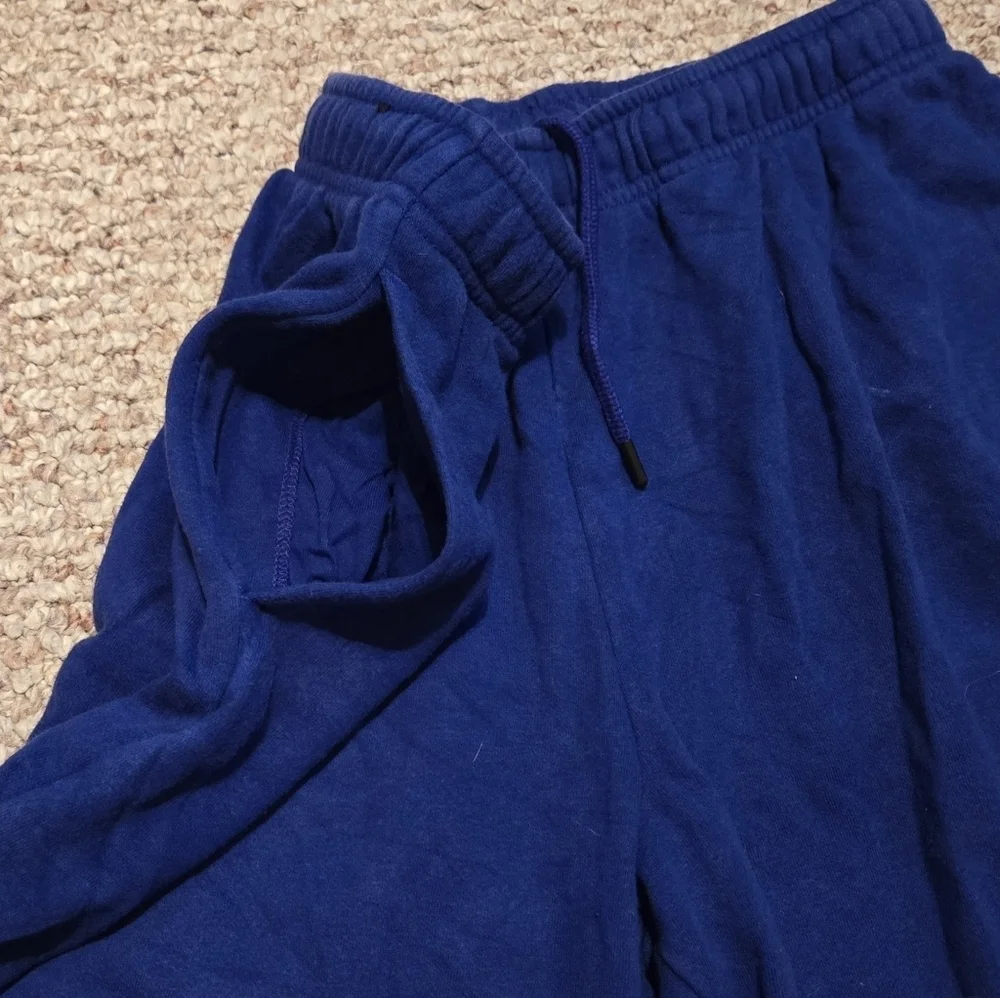 The North Face Men's Never Stop Short Bolt Blue Fleece Shorts Size Medium