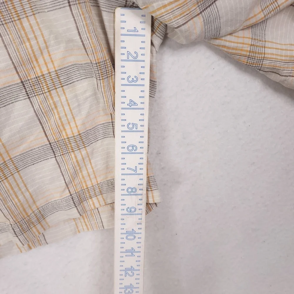 Tommy Bahama Linen Silk Shorts Size 38 Plaid Beach Resortwear Vocation Travel