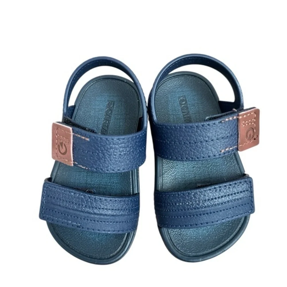 Navy Blue Kids Sandals with Adjustable Straps