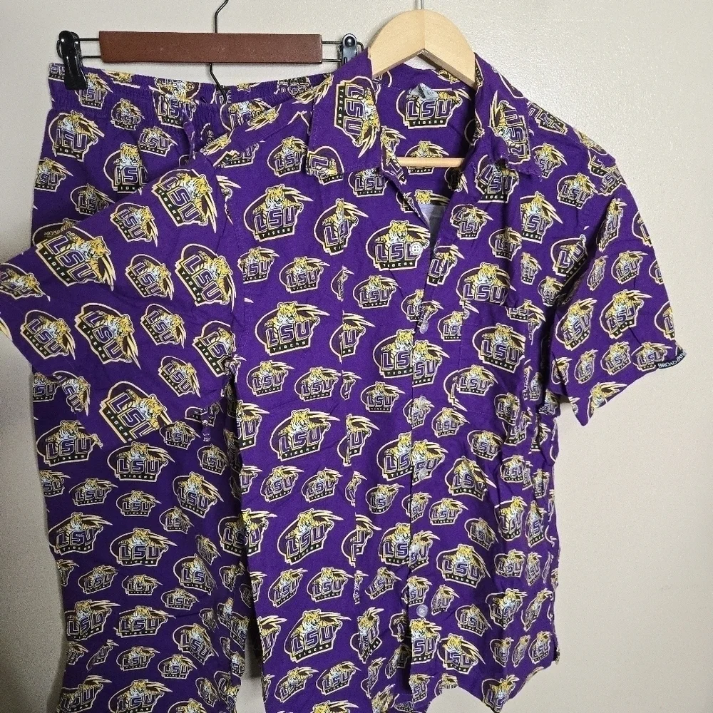 Broad Bay LSU Louisiana State University Cotton Mens Pajama Set