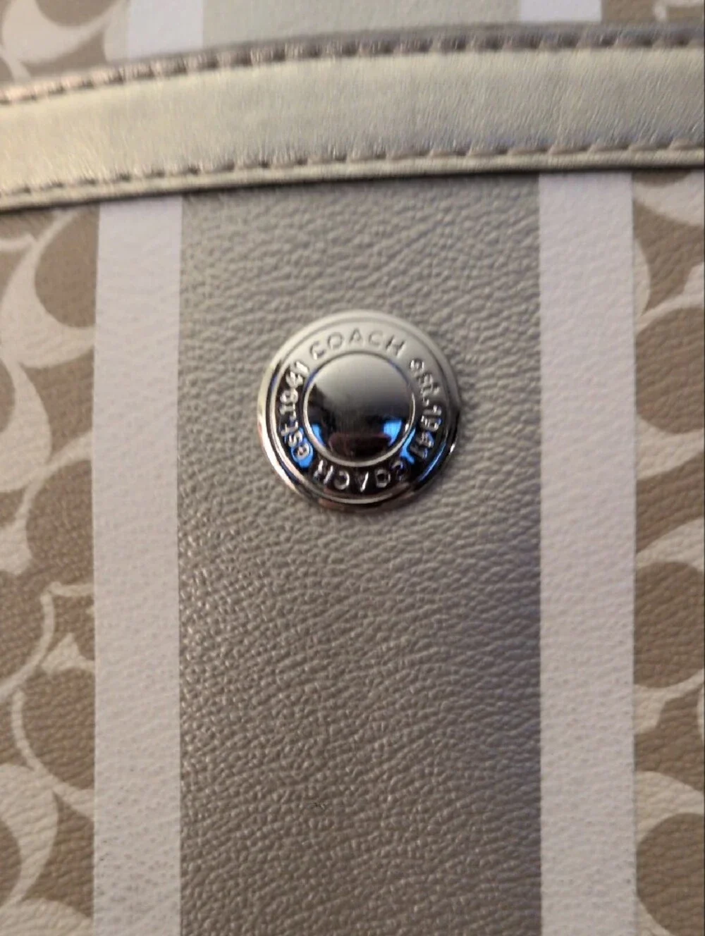 Coach tote signature