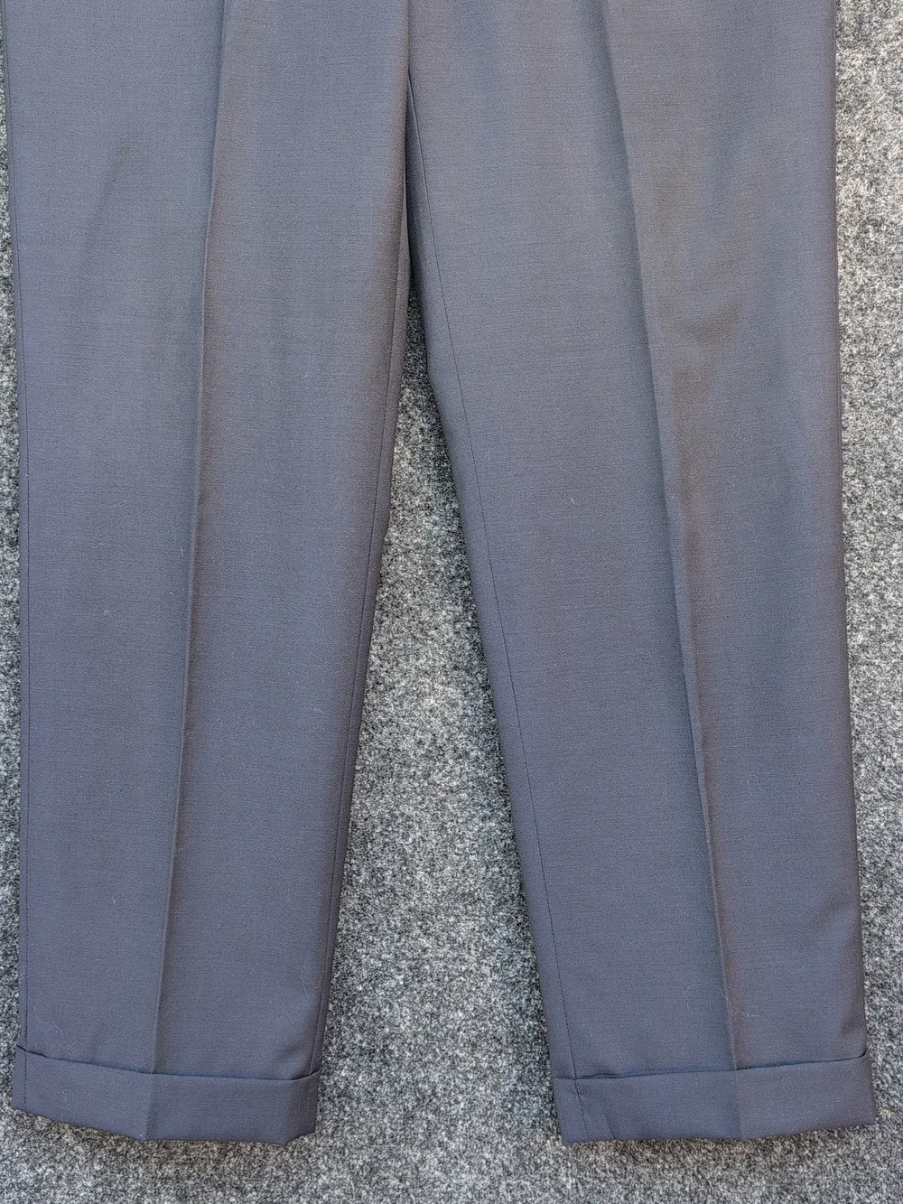 Vtg Etro Milano Dress Pants Mens 48 Blue Pleated Wool Twill Trousers Italy 34x28